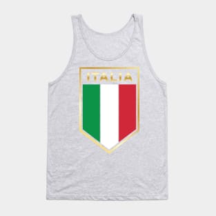 Italia design - Proud Italian - Italian Flag Shield Tank Top